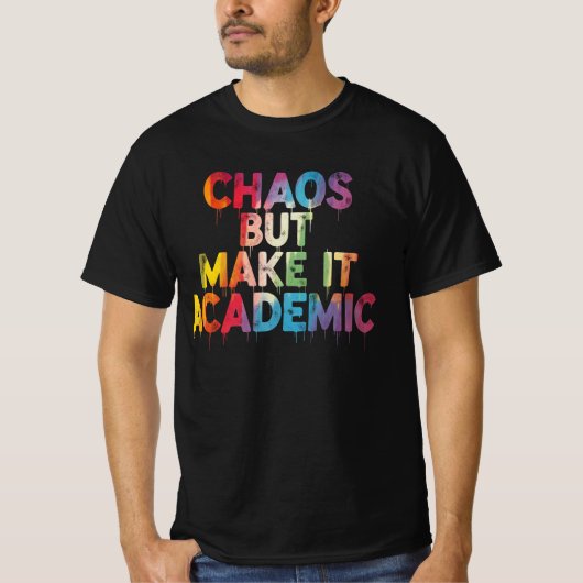 面白いフレーズのメッセージ引用 Tシャツ (正面)