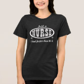 面白いフレーズの看護師 トライブレンドTシャツ (正面)