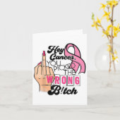 面白いフレーズ ねぇ、ガン！間違った相手を  カード (黄色い花)