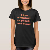 面白いフレーズTシャツ Tシャツ (正面)