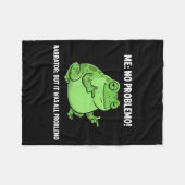 面白いフrog Me No Problemo ナレーターだけど、実際は全部 フリースブランケット (正面(横))