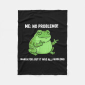 面白いフrog Me No Problemo ナレーターだけど、実際は全部 フリースブランケット (正面)