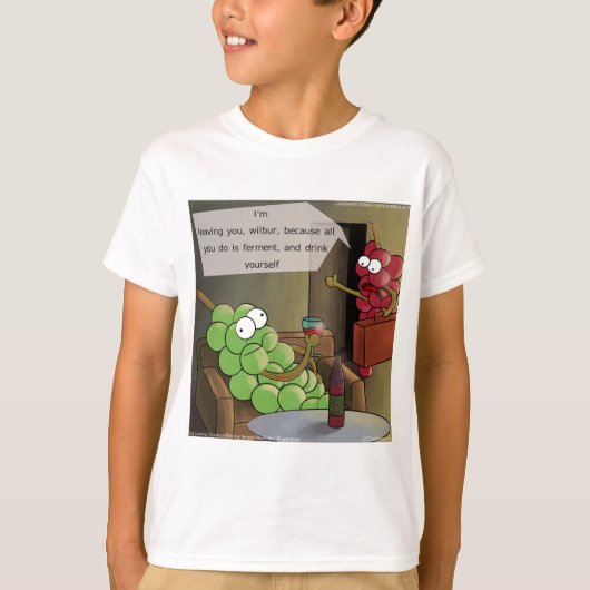 面白いブドウ離婚 Tシャツ (正面)