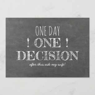 面白いブライズマンまたはベストマンの提案 招待状