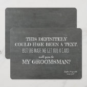 面白いブライズメイド 招待状 (正面/裏面)