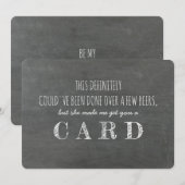 面白いブライズメンの提案 招待状 (正面/裏面)