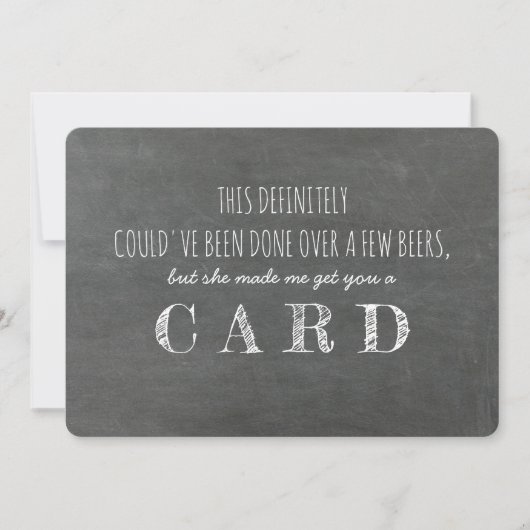 面白いブライズメンの提案 招待状 (正面)