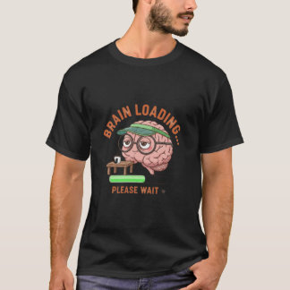 面白いブレインローディングコーヒーTシャツ Tシャツ
