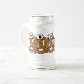 面白いプレッツェルの友達ビアスタイン ビールジョッキ (正面左)