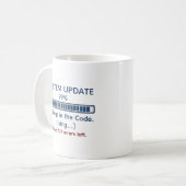 面白いプログラマコーディング コーヒーマグカップ (正面左)