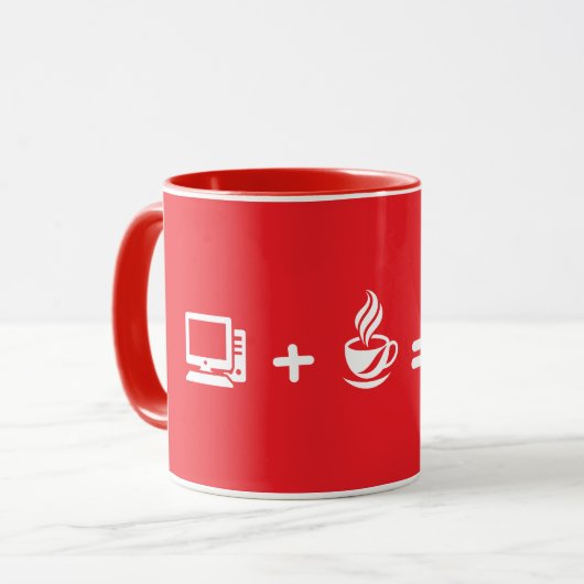 面白いプログラマコードコーヒーマグ - ソフトウェアエンジニア マグカップ (正面左)