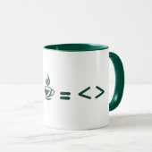 面白いプログラマコードコーヒーマグ - ソフトウェアエンジニア マグカップ (正面右)