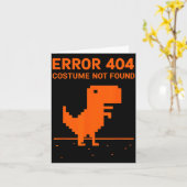 面白いプログラマーのためのエラー404コスチュームが見つかりません カード (黄色い花)