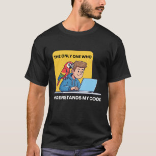 面白いプログラマーのオウムが私のコードを理解 Tシャツ