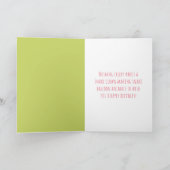 面白いヘビのピエロの誕生日グリーティングカード カード (内部)