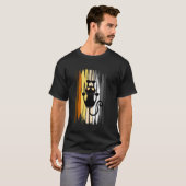 面白いベアプライド黒猫の爪痕 Tシャツ (正面フル)