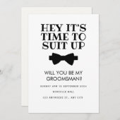 面白いベストマン提案カード, グルームズマン提案 招待状 (正面/裏面)