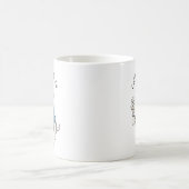 面白いベドリントンテリアのビジネススーツコーヒー コーヒーマグカップ (中央)