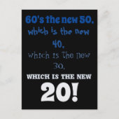 面白いベンジャミン・バトン逆エイジング 誕生日 ポストカード (正面)