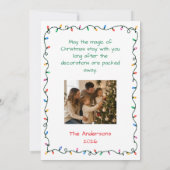 面白いペットの休日クリスマスカード シーズンカード (裏面)