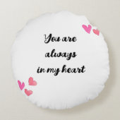 面白いペンギンのカップル、愛する動物たち ラウンドクッション (裏面)