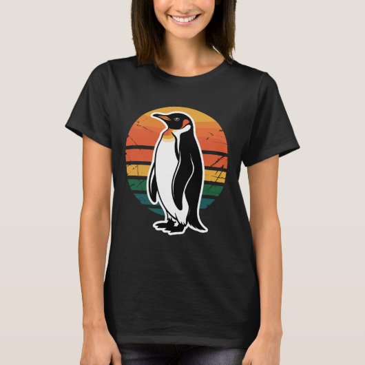 面白いペンギン好き Tシャツ (正面)