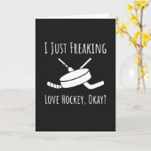 面白いホッケーカード カナダ サンタクロースラブ プレーヤー カード (黄色い花)