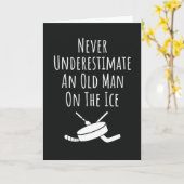 面白いホッケーカード メンズ スポーツ 名言 カード (黄色い花)