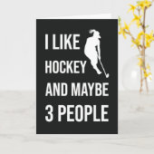 面白いホッケー女子カード 女性スポーツプレーヤーファン カード (黄色い花)