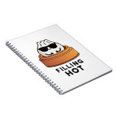 面白いホットな餃子パンのプレゼント ノートブック (右側)
