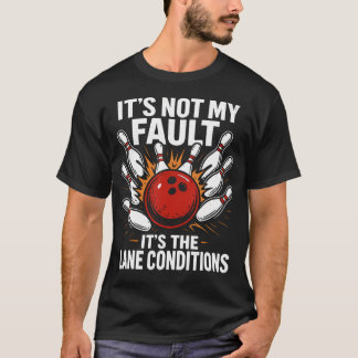 面白いボウリングのための Tシャツ