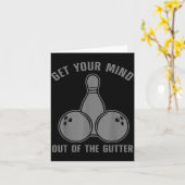 面白いボウリングデザイン メンズ レディース キッズ ボウリング カード (黄色い花)