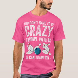 面白いボウリング投げ手ボウリング愛好家 Tシャツ