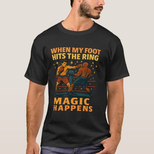 面白いボクサーボクシング戦士皮肉なユーモアの贈り物 F Tシャツ (正面)