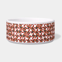 面白いボクサー犬のクリスマスネームプレートパターン