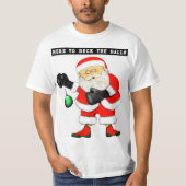 面白いボクシングボクサークリスマス Tシャツ (正面)