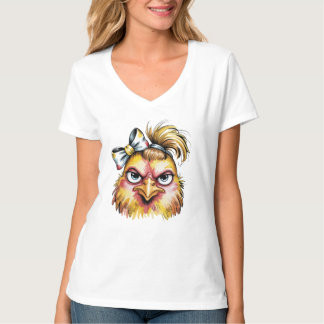 面白いボサボサヘンチャンリボンTシャツ Tシャツ