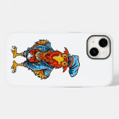 面白いボスの漫画の雄鶏 Case-Mate iPhoneケース (裏面 (横))