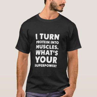 面白いボディビルフィットネストレーニングトレーニング Tシャツ