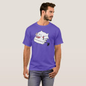 面白いボンゴ猫 楽しい かわいい ゲーマー メメ猫 Tシャツ メンズ (正面フル)