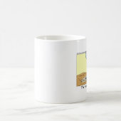 面白いボーダーコリーのコーヒーマグ コーヒーマグカップ (中央)