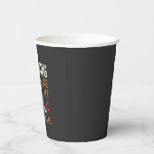 面白いボーダーコリー ラブドッグ 紙コップ (左)
