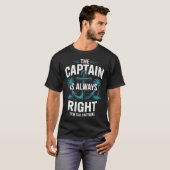 面白いボート操縦の名言 Tシャツ (正面フル)