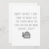 面白いボーナスパパカード　ボーナスキッドから シーズンカード (正面/裏面)