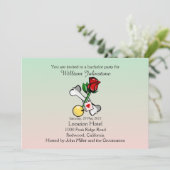 面白いボールアンドチェーン独身パーティーの招待状 招待状 (スタンド正面)