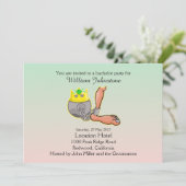 面白いボールアンドチェーン独身パーティーの招待状 招待状 (スタンド正面)