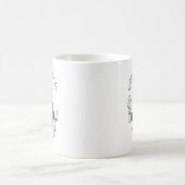 面白いポインターの犬のビジネススーツコーヒー コーヒーマグカップ (中央)