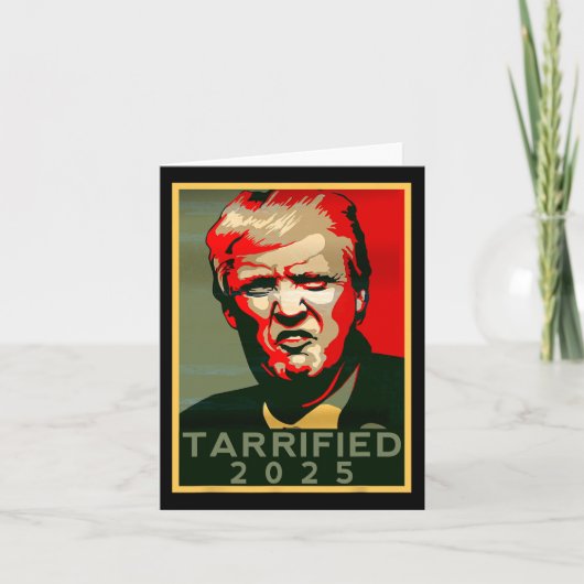 面白いポスター トランプ 支持者 政治風刺 H カード (正面)