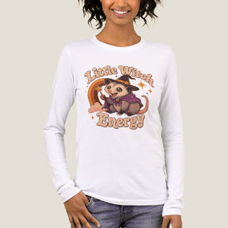 面白いポッサム 小さな魔女 エネルギーTシャツ トライブレンドTシャツ