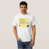 面白いポテトチップスの犬付箋ミーム Tシャツ (正面フル)